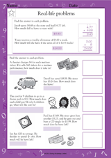 Money Word Problems II (Grade 5)