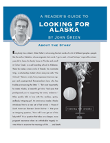 Looking For Alaska Reader's Guide