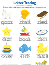 Trace the Words: Goat, Shell, and More