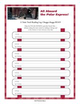 The Polar Express Train Track Reading Log