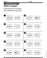 Which Pair Is the Larger Total?