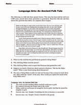 Language Arts: An Ancient Folk Tale