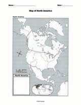 Map of North America