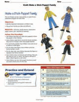 Craft: Make a Stick Puppet Family