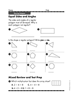 Equal Sides and Angles